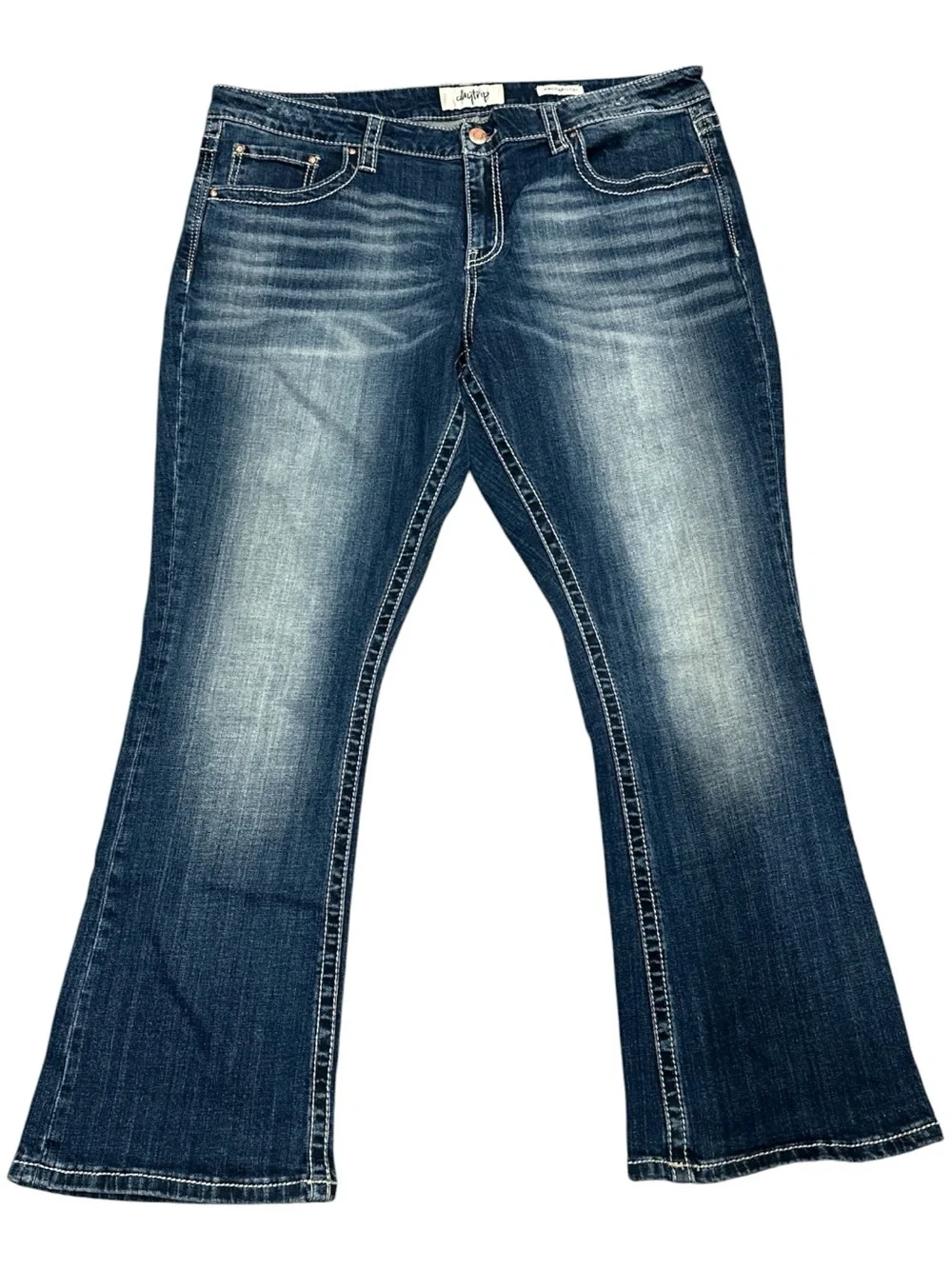 Daytrip Virgo Bootcut Jeans Wmns 38R Embroidered Stretch Mid Rise
